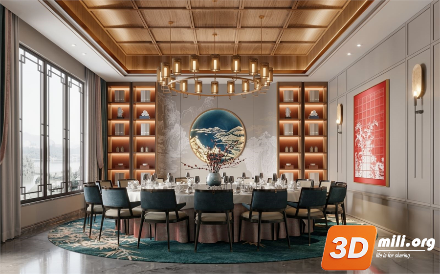 Dining Table Set Skp Files